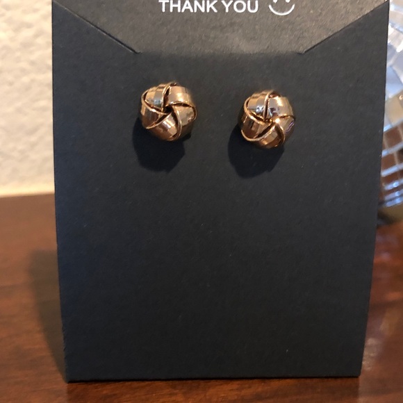 Knot Stud Earrings - Picture 2 of 4
